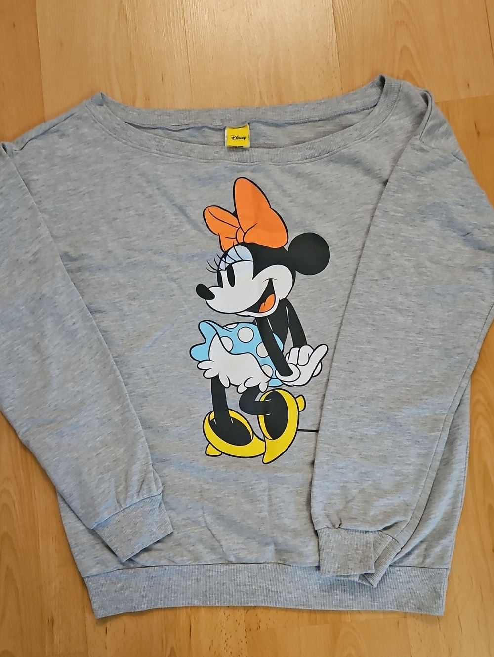 Disney Gray Minnie Mouse Graphic Pullover Sweatshirt